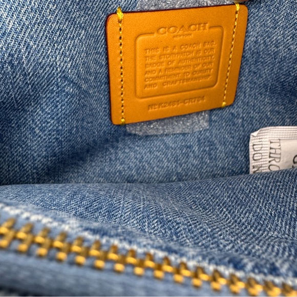 Coach Tabby 26 Blue Jean Quilted Shoulder Handbag - Picture 5 of 16